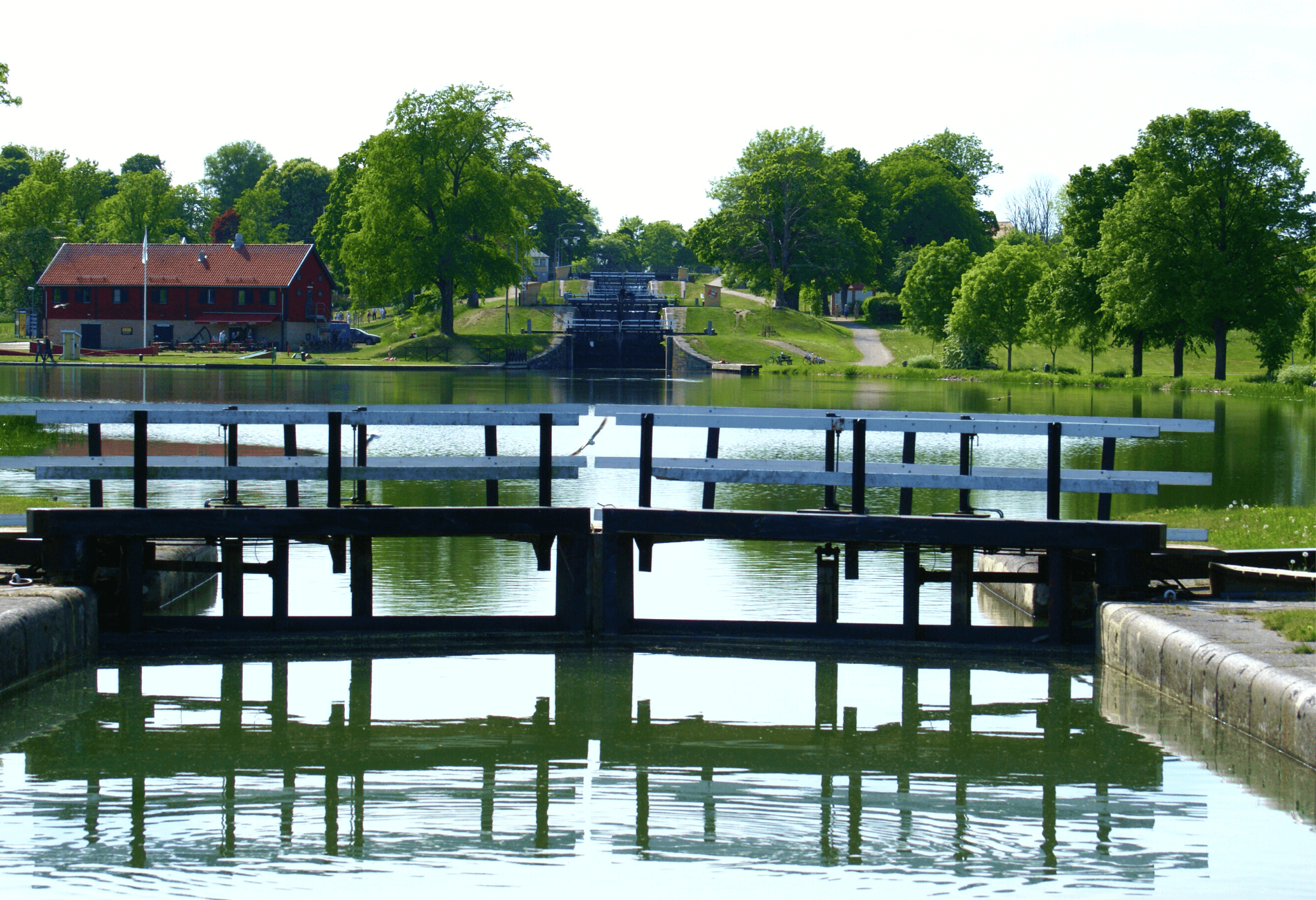 Göta Canal: Lock staircase