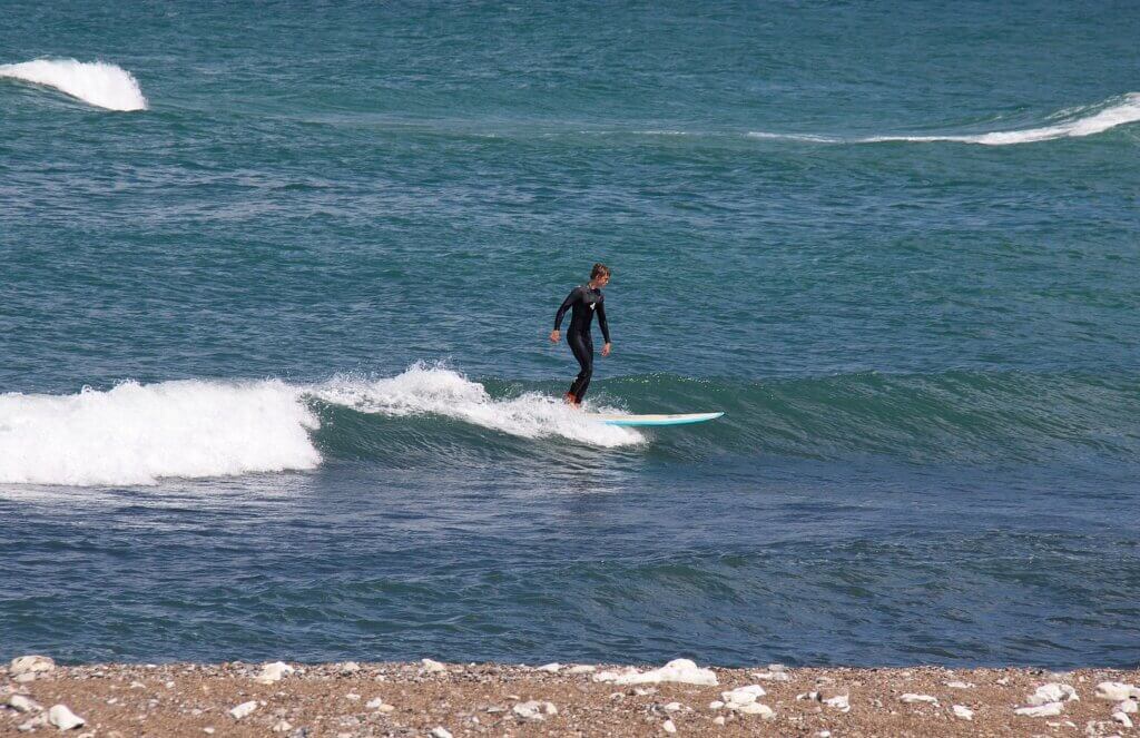 Klitmøller beach surfer