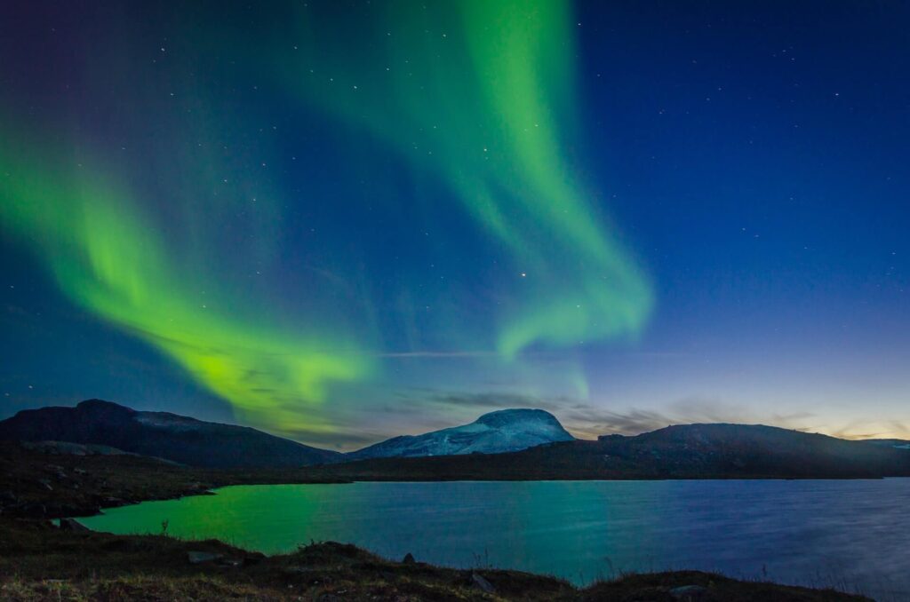Swedish Lapland nature northern lights