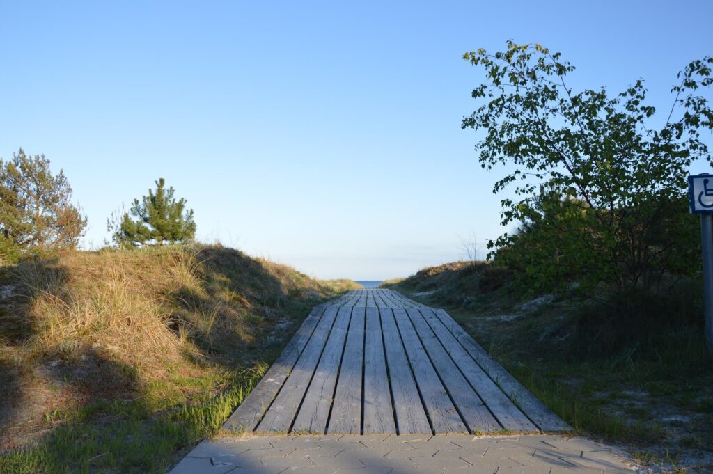 The way to the beach in Falsterbo