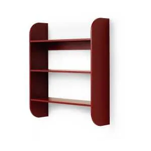 TÔNN furniture Strapats wall shelf 62×73,6 cm Burgundy