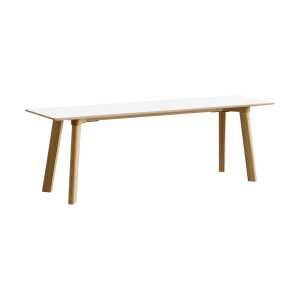 HAY CPH215 Deux 2.0 bench 140 cm Pearl white-lacquered oak