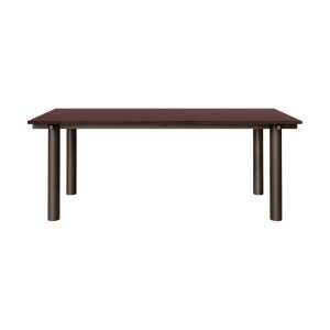 Ferm Living Atura dining table Dark chocolate-burgundy, 90×200 cm