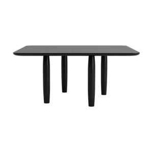 NORR11 Oku coffee table Black oak, 80×80 cm