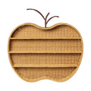 Ferm Living Apple braided wall shelf Natural, 70×12.5×68 cm