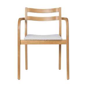 Ferm Living Boda armchair Upholstered seat rugged bouclé, natural-off-white
