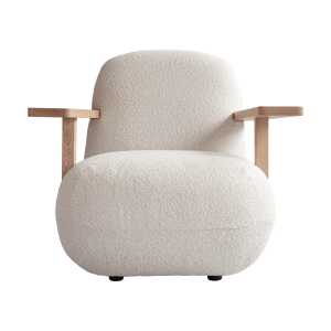 101 Copenhagen Toe chair armchair with armrests Natural oak-off white