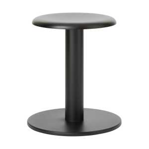 New Works Coupe round stool Black, Ø40×46 cm